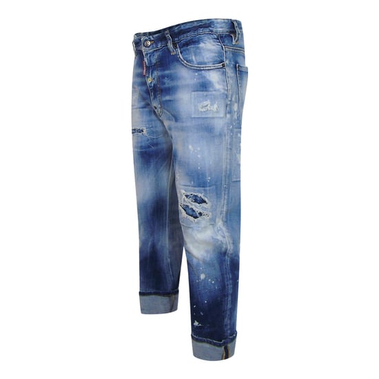 Dsquared2 Big Brother Jean Reinforced Destroyed Denim Blue Jeans - Image 4