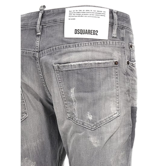 Dsquared2 Sexy Twist Jeans, Used-look, Grau - Image 4