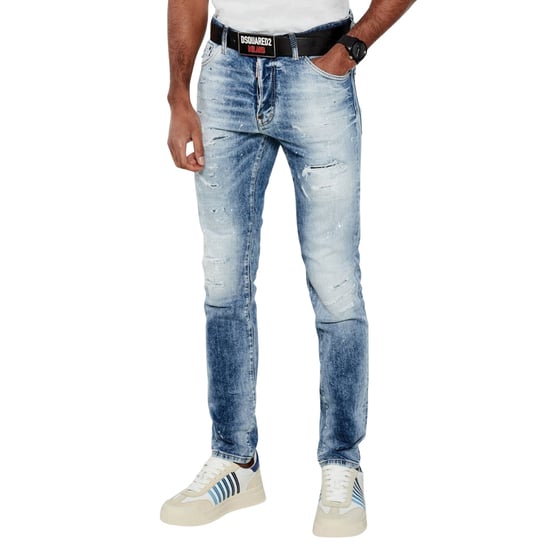Dsquared2 Light Scarface Wash Cool Guy Jeans Marineblau - Image 3