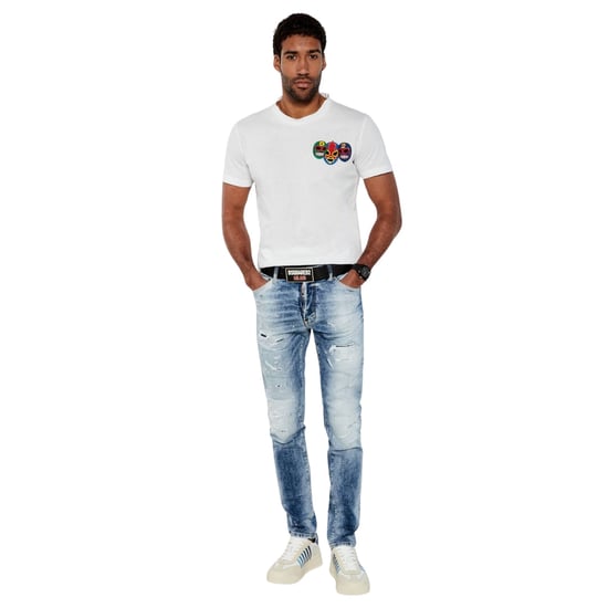 Dsquared2 Light Scarface Wash Cool Guy Jeans Marineblau - Image 5