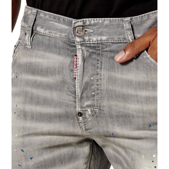 Dsquared2 Cool Guy Paint Splash Slim Fit Graue Jeans - Image 5