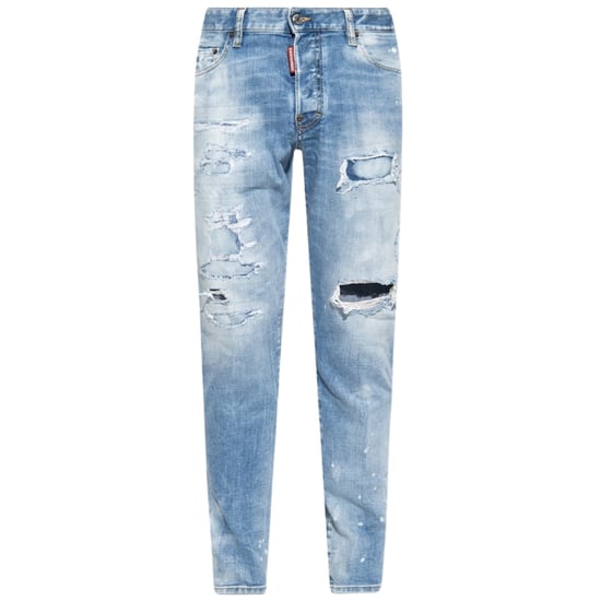 Dsquared2 Skater Jeans Im Destroyed-look, Denimblau - Image 1