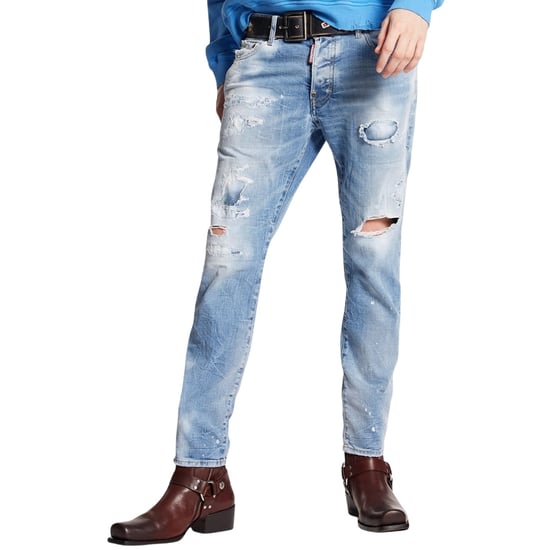 Dsquared2 Skater Jeans Im Destroyed-look, Denimblau - Image 2