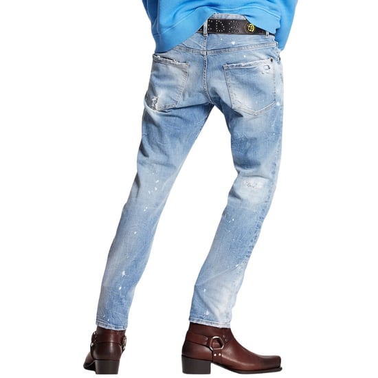 Dsquared2 Skater Jeans Im Destroyed-look, Denimblau - Image 3