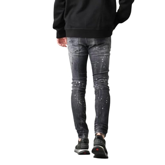 Dsquared2 Super Twinky Jeans Black Diamond Destroyed Wash Schwarze Jeans - Image 3