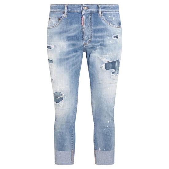 Dsquared2 Sailor Jean Destroyed Reinforced Denim Blue Jeans - Image 1