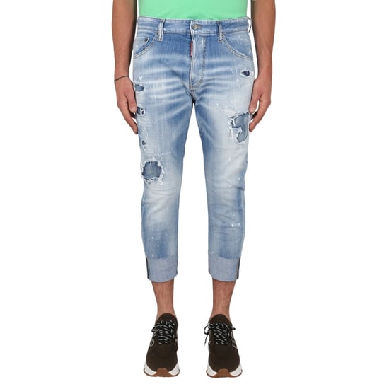 Dsquared2 Sailor Jean Destroyed Reinforced Denim Blue Jeans - Image 3