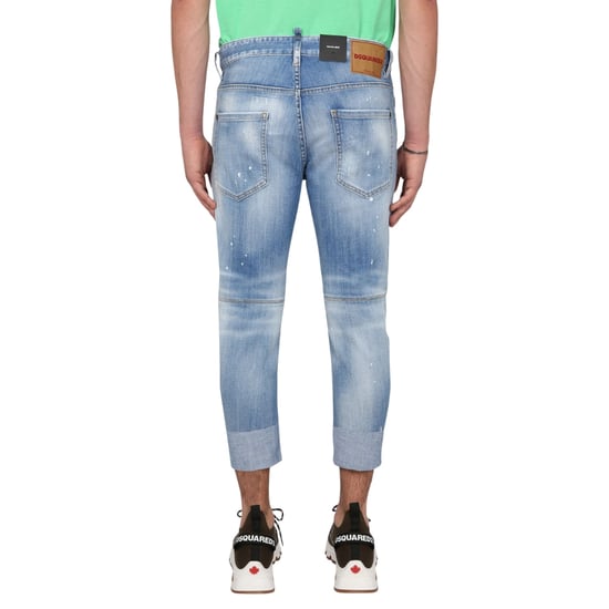 Dsquared2 Sailor Jean Destroyed Reinforced Denim Blue Jeans - Image 4