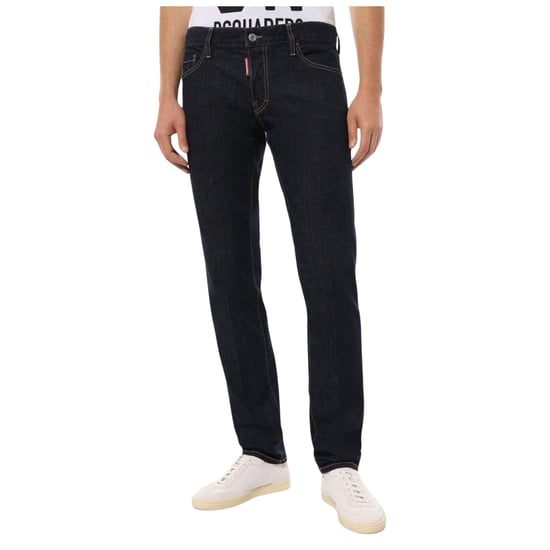 Dsquared2 Slim Jeans Dark Rinse Wash Blue Jeans - Image 2