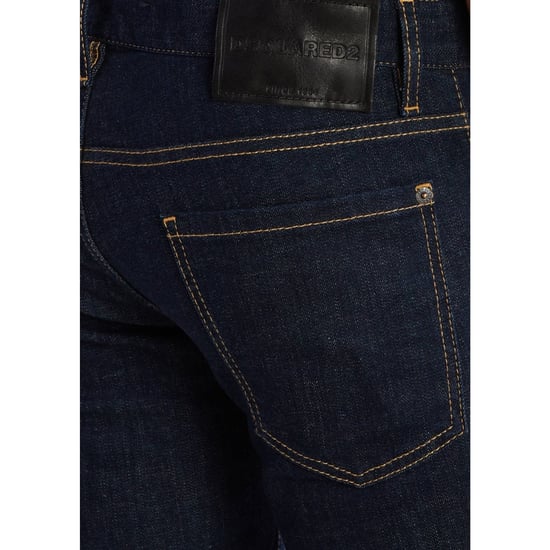 Dsquared2 Slim Jeans Dark Rinse Wash Blue Jeans - Image 5