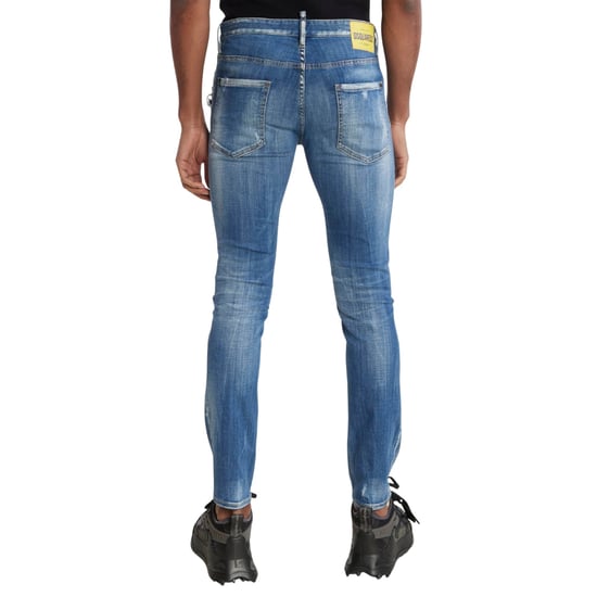 Dsquared2 Cool Guy Jeans, Verstärkte Jeans Mit Used-look, Blau - Image 4