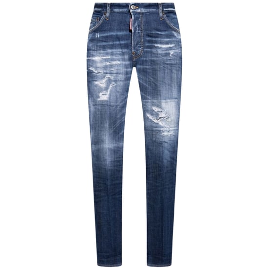 Dsquared2 Cool Guy Jeans Destroyed Worn Denim Blue Jeans - Image 1