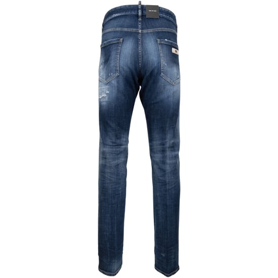 Dsquared2 Cool Guy Jeans Destroyed Worn Denim Blue Jeans - Image 2