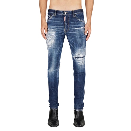 Dsquared2 Cool Guy Jeans Destroyed Worn Denim Blue Jeans - Image 5