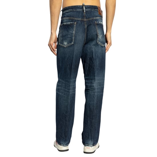Dsquared2 Be Cool Be Nice Wash Loose Jeans Navy Blue - Image 3