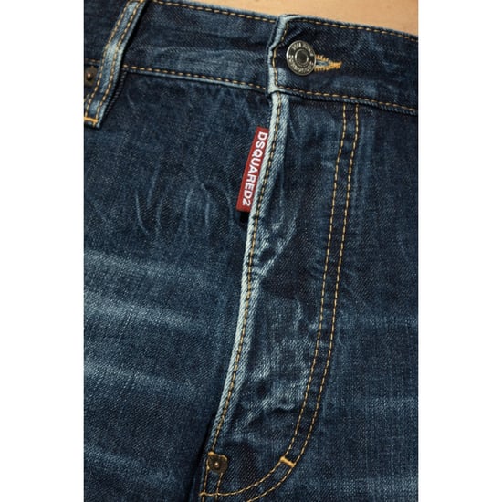 Dsquared2 Be Cool Be Nice Wash Loose Jeans Navy Blue - Image 4