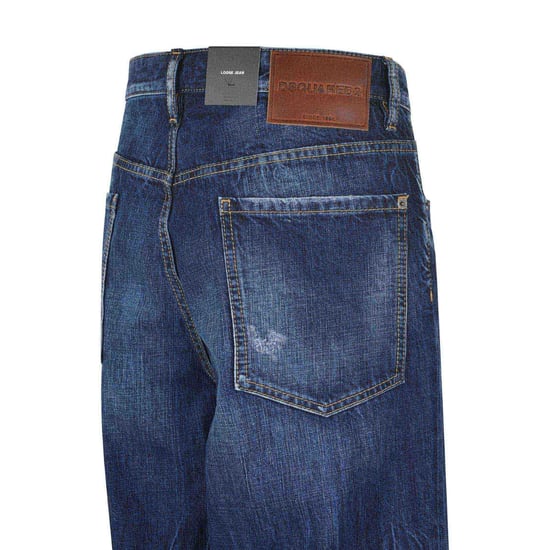 Dsquared2 Be Cool Be Nice Wash Loose Jeans Navy Blue - Image 5