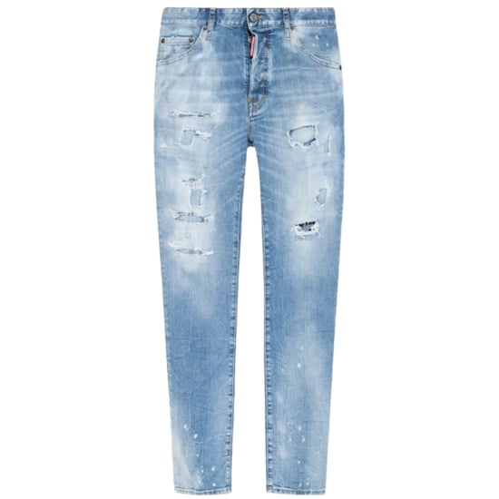 Dsquared2 Cool Guy Jeans Destroyed Wash Hellblaue Jeans - Image 1