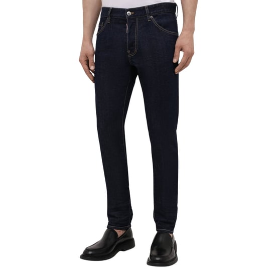 Dsquared2 Cool Guy Jeans Mit Icon-print Und Tasche, Dunkelblaue Jeans - Image 2