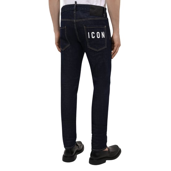 Dsquared2 Cool Guy Jeans Mit Icon-print Und Tasche, Dunkelblaue Jeans - Image 3
