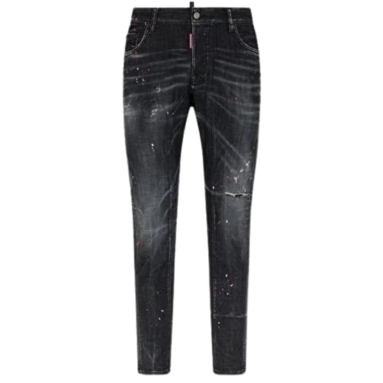Dsquared2 Cool Guy Jeans Destroyed Paint Splash Wash Schwarze Jeans - Image 1