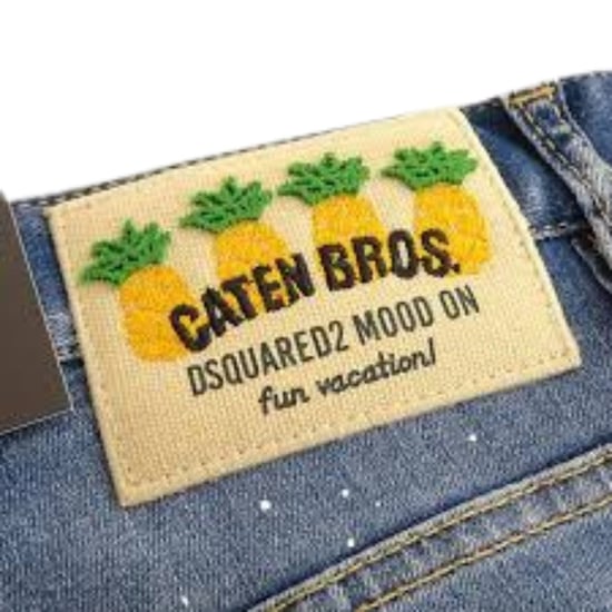 Dsquared2 Skater Jeans Mit Destroyed Paint Effect, Blau - Image 6