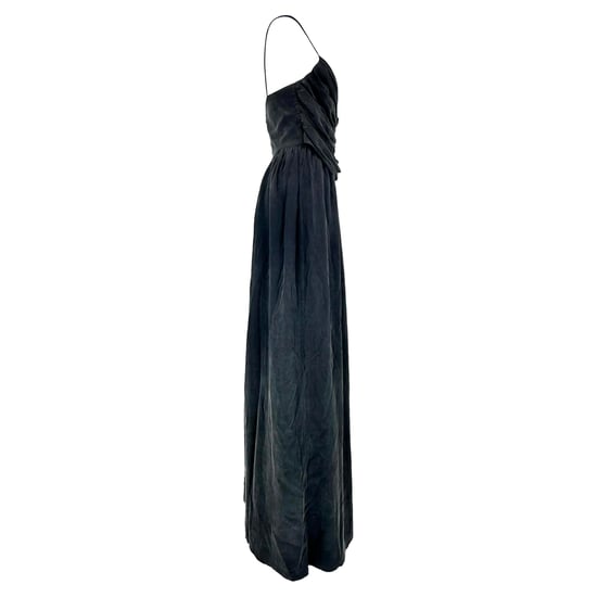 Zimmermann Maxikleid mit V-Ausschnitt und Raffungen aus grauer Viskose - Image 2