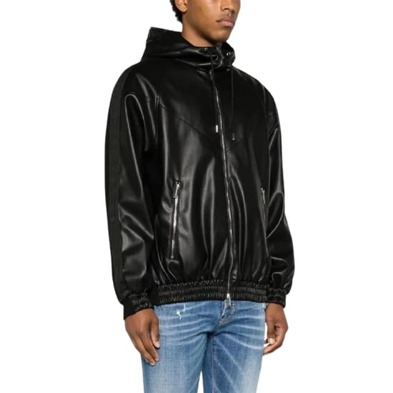 Dsquared2 Schwarze Kapuzenjacke Mit Kontrastfarben - Image 2