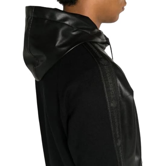 Dsquared2 Schwarze Kapuzenjacke Mit Kontrastfarben - Image 4