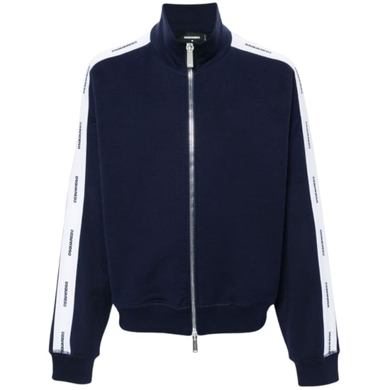 Dsquared2 Logo Tape Trainingsjacke In Marineblau - Image 1