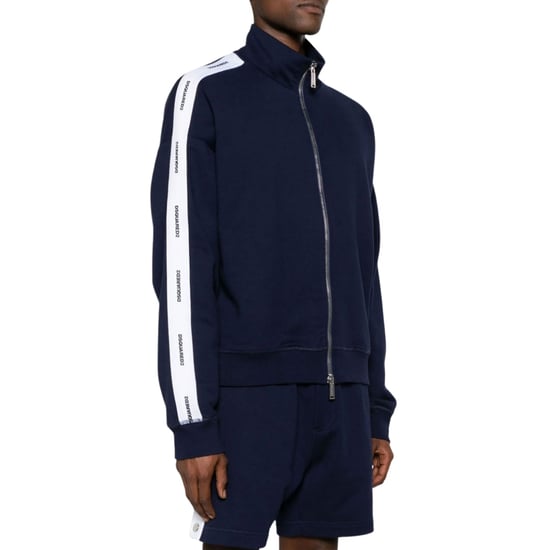 Dsquared2 Logo Tape Trainingsjacke In Marineblau - Image 3