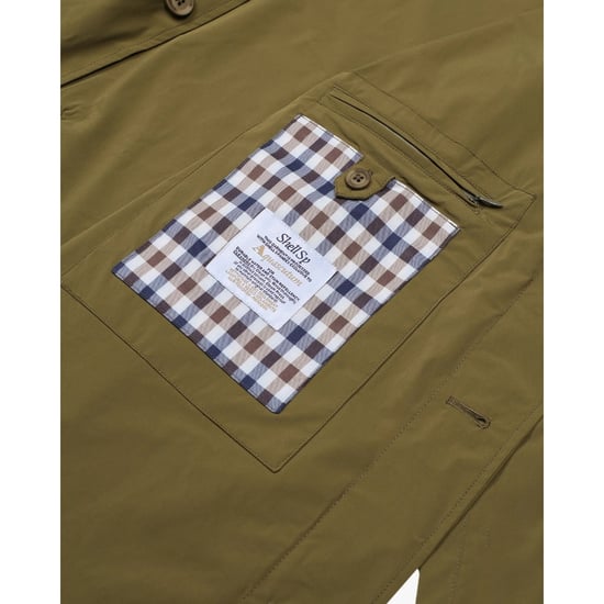 Aquascutum Active Stretch Caban Jacke In Armeegrün - Image 5