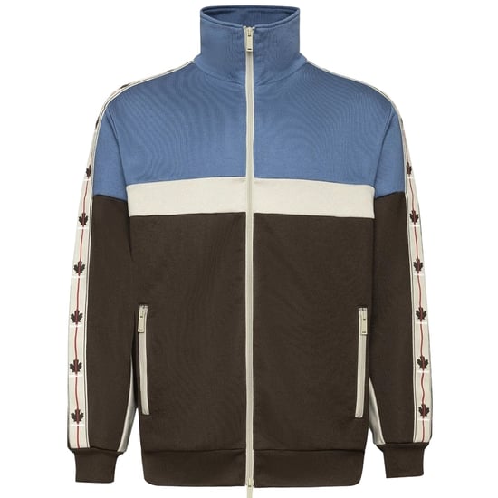 Dsquared2 Maple Leaf Tape Blue Track Jacket - Image 1