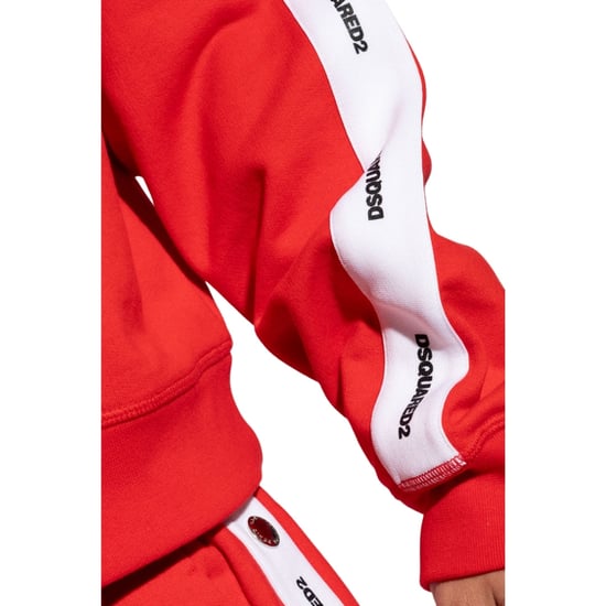 Dsquared2 Logo Tape Rote Trainingsjacke - Image 4