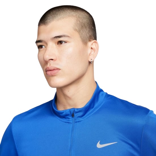 Nike 1/4 Zip Royalblaues Laufshirt - Image 3