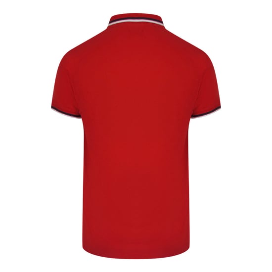 Aquascutum Active Cotton Stripes Polo Dry-fit Red Red Polo Shirt - Image 2