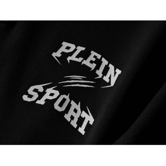 Plein Sport Poloshirt Mit Kleinem Logo, Schwarz - Image 3