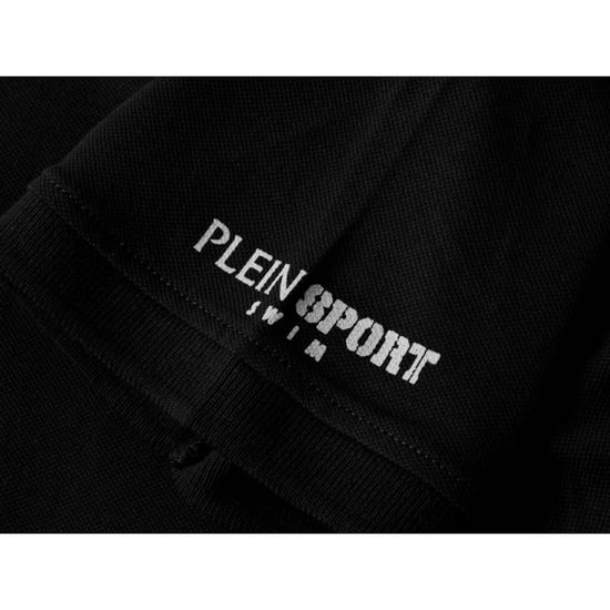 Plein Sport Poloshirt Mit Kleinem Logo, Schwarz - Image 4