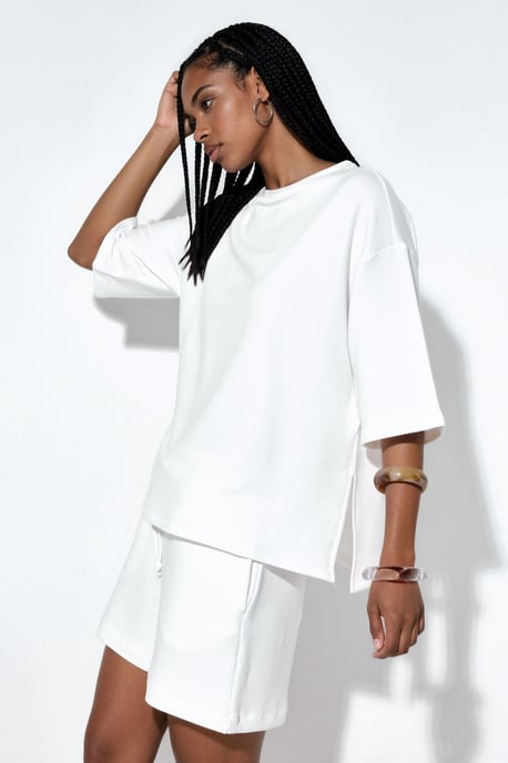 Damen Lockere Crew-Neck T-Shirt - Image 2