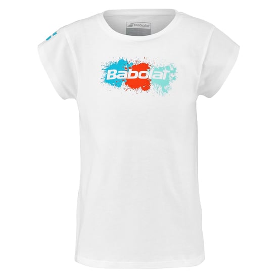 Babolat - T-Shirt für Kinder, Rundhalsausschnitt, Regulär (Weiß/Rot/Blau) - Image 1