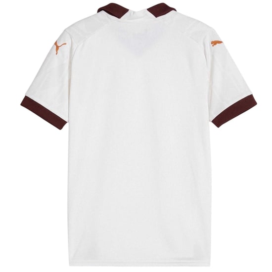 Puma - "Manchester City" Auswärts-Trikot für Kinder (Weiß/Bronze/Burgunderrot) - Image 3