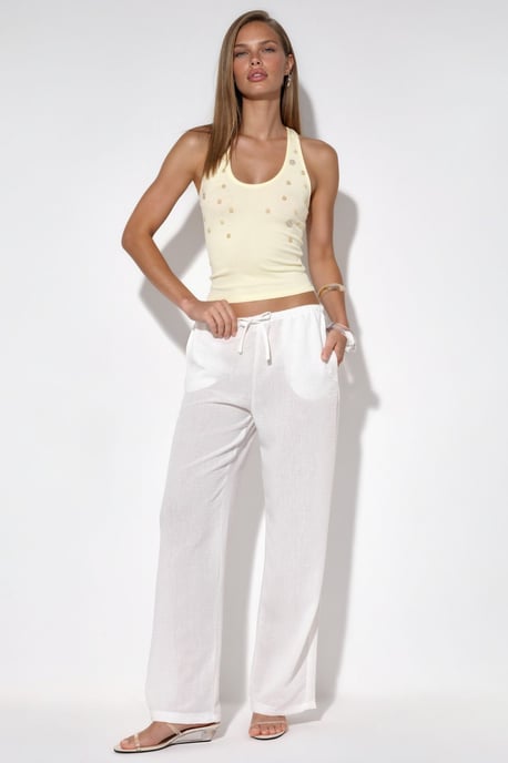 Damen gerade geschnittene Stoffhose - Image 5