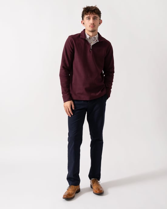 Ted Baker Actos Branded Half Zip Mason Pullover - Image 4