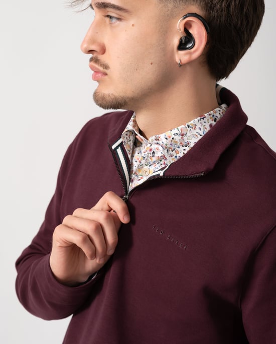 Ted Baker Actos Branded Half Zip Mason Pullover - Image 5