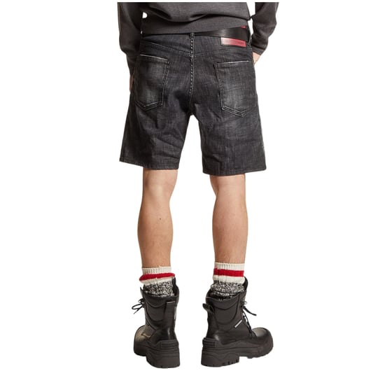 Dsquared2 Marine Bermuda Denim Schwarze Shorts - Image 4