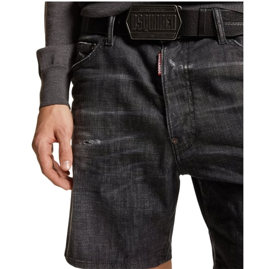 Dsquared2 Marine Bermuda Denim Schwarze Shorts - Image 5