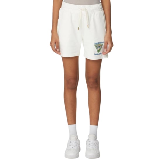 Casablanca Bestickte Tennisclub-logo-shorts In Off-white - Image 2