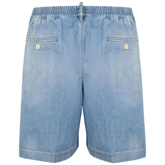 Dsquared2 Relaxed Fit Hellblaue Denim-shorts - Image 2