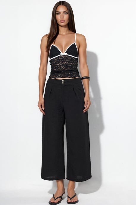Damen Hochbundweite Hosen mit weitem Bein - Image 5