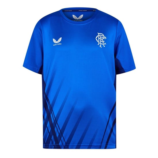 Castore - T-Shirt für Kinder, Gerippter Kragen, Training (Blau) - Image 1